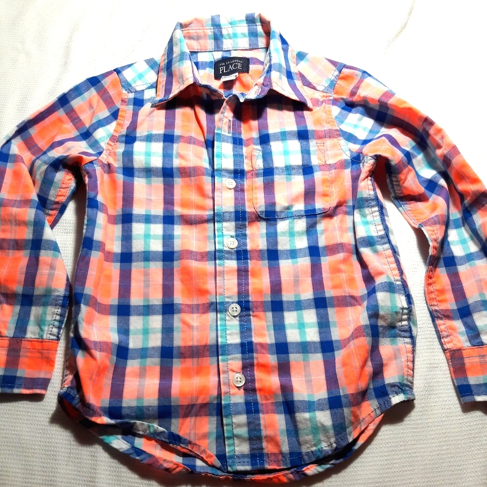 Boys' Plaid Button Down Shirt